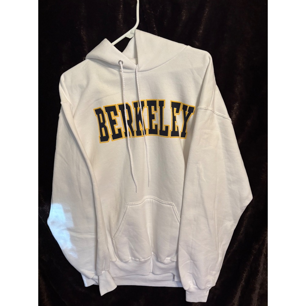 Jones & Mitchell UC Berkeley Bears Hoodie White Mens Large University Seal 1868